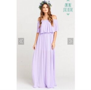 Show Me Your Mumu Hacienda Lilac Maxi dress size small